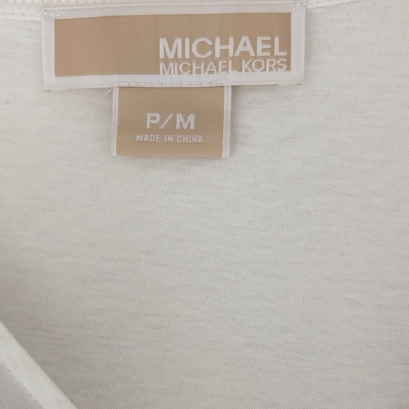 Michael Kors White Tunic with Blue Embroidery - Picture 5 of 5